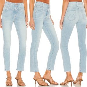 MOTHER Denim Dazzler Yoke Front Ankle Lots of Free Hugs Jeans